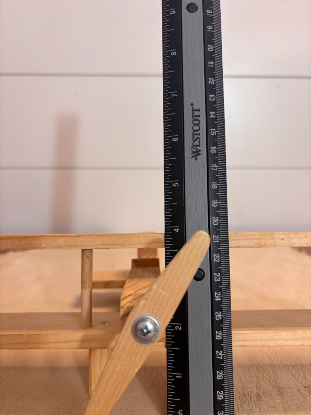 Hand-Built Natural Wood Biplane Model with Working Propeller - Picture 8 of 9